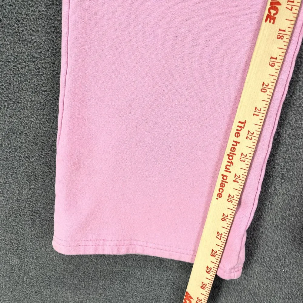 Gilly Hicks Sweatpants Womens XS Pink‎ Wide Leg High Rise Pull On Drawstrings - Picture 12 of 16